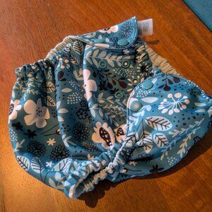 Esembly Outer Diaper Cover (Size 2) - Blue Botanical